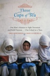 the cover of Three Cups of Tea by Greg Mortensen
